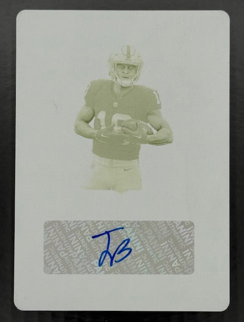 2025 Panini Impeccable Jack Bech Autograph Rookie Printing Plate 1/1