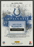 2025 Impeccable Peyton Manning Elegance Patch Auto /25