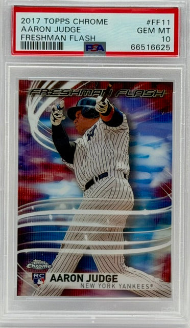 2017 Topps Chrome Aaron Judge Freshman Flash #FF11 PSA 10