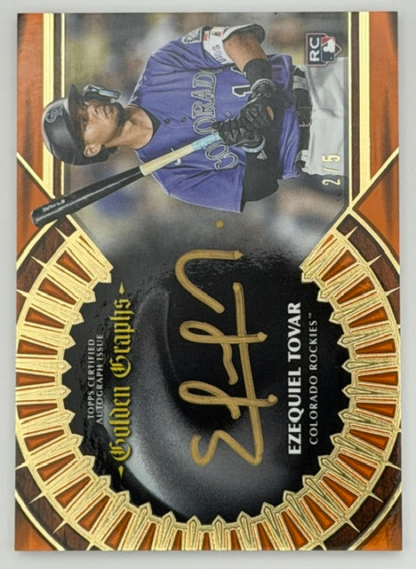 2023 Topps Golden Graphs Ezequiel Tovar /5 RC Auto