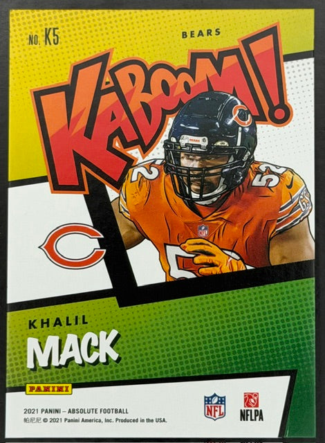 2021 Panini Absolute Khalil Mack Kaboom #K5