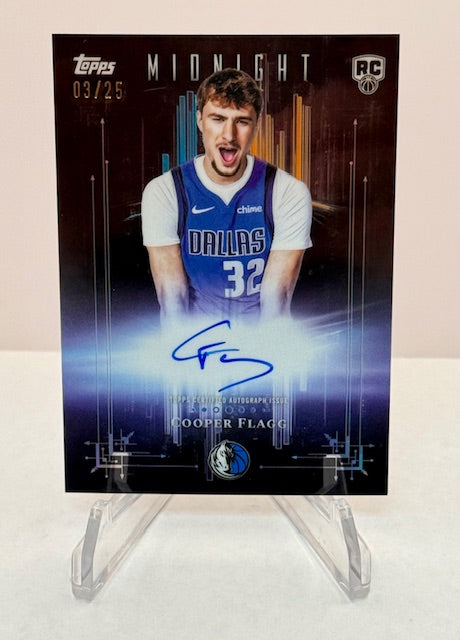 2025 Topps Midnight Cooper Flagg Dark Marks RC Auto /25