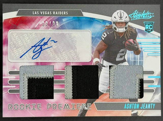 2025 Absolute Ashton Jeanty Rookie Premiere Auto RPA /99