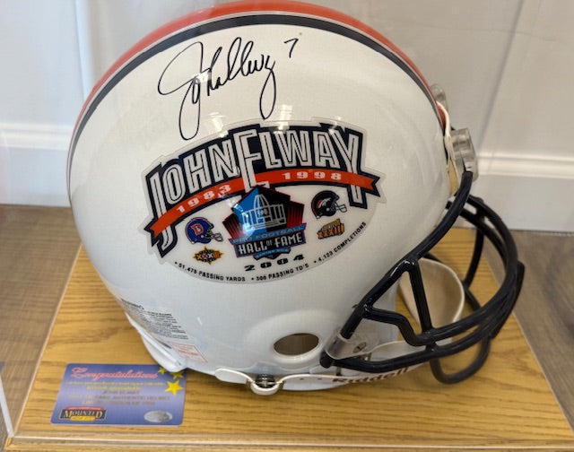 John Elway Autographed Riddell "HOF" Helmet