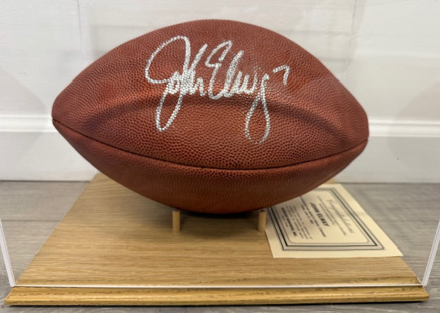 John Elway Autographed “Super Bowl XXXII” Football