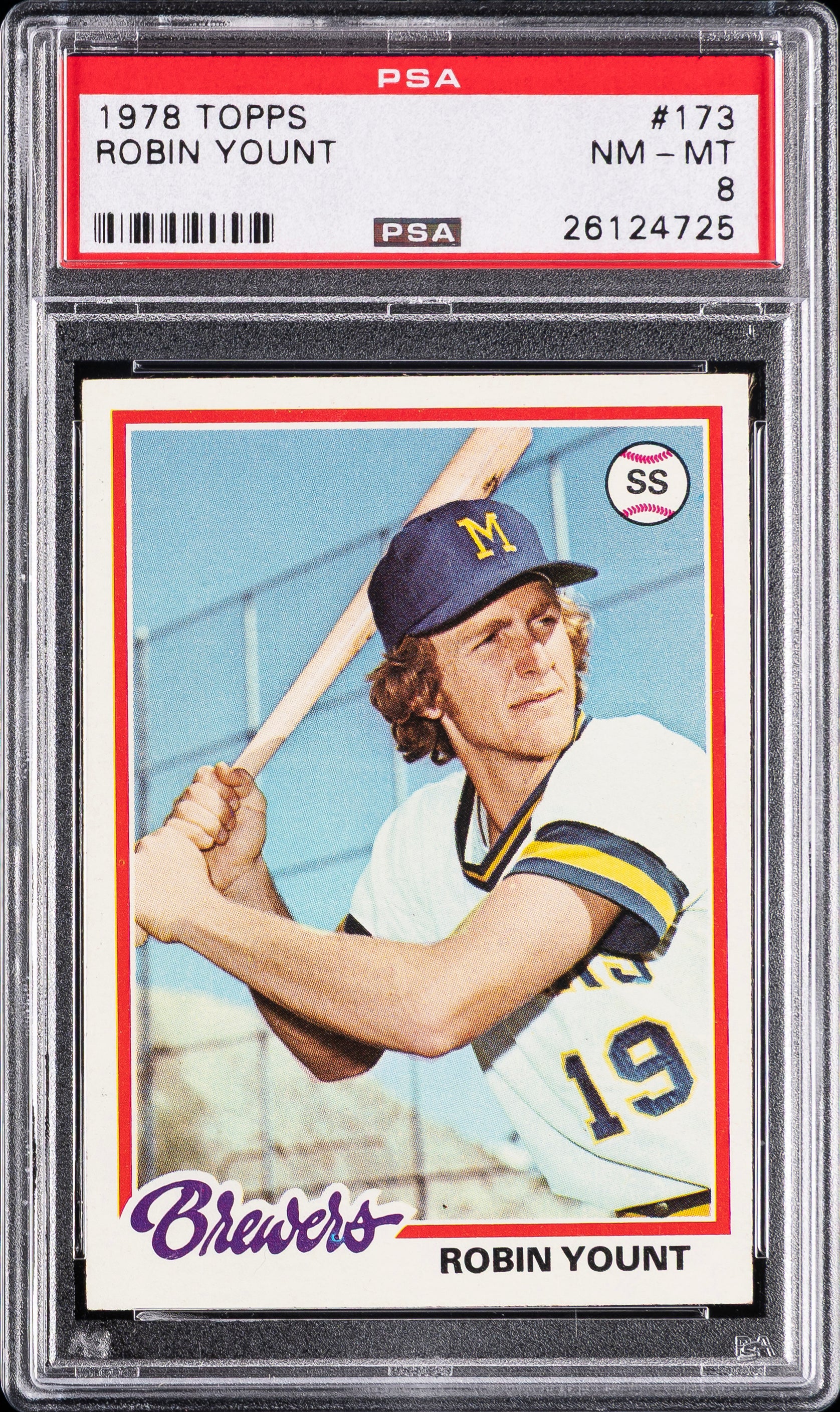 1978 Topps 173 Robin Yount PSA 8