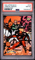 1992 UPPER DECK 510 MICHAEL JORDAN\LARRY BIRD FANIMATION PSA 8 - front