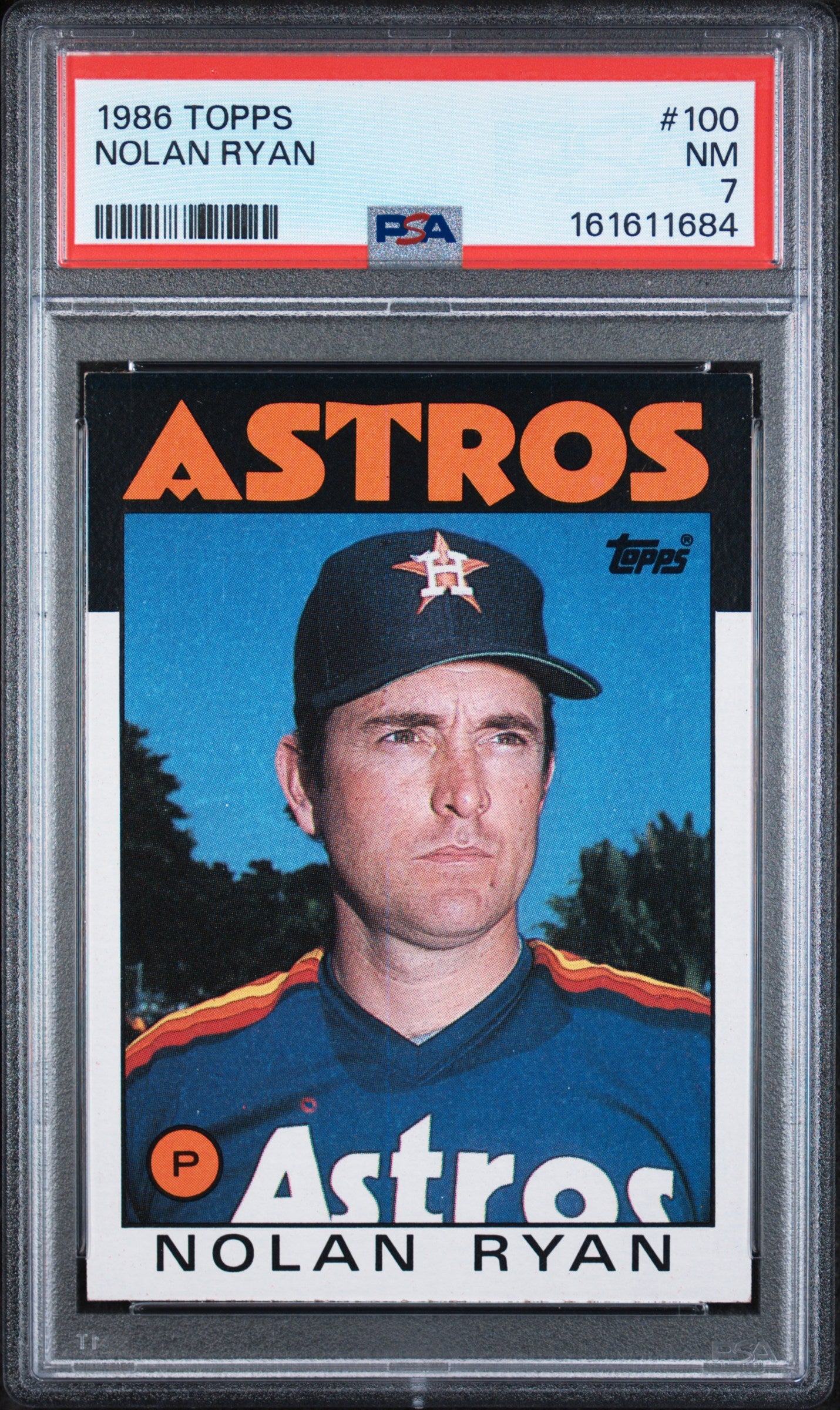 1986 TOPPS 100 NOLAN RYAN PSA 7 - front