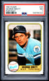 1981 FLEER 28 GEORGE BRETT PORTRAIT PSA 7 - front