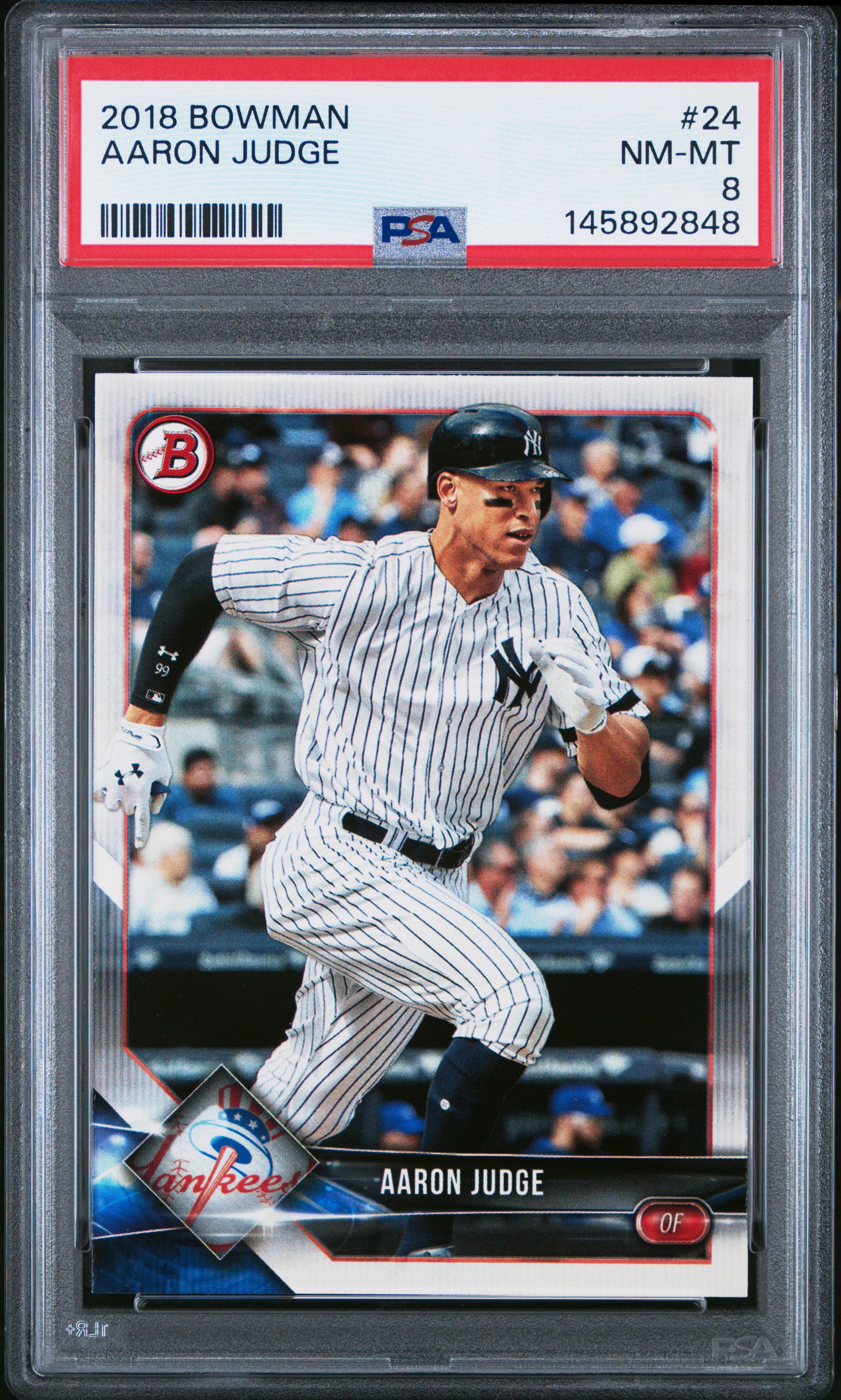 2018 Bowman 24 Aaron Judge PSA 8