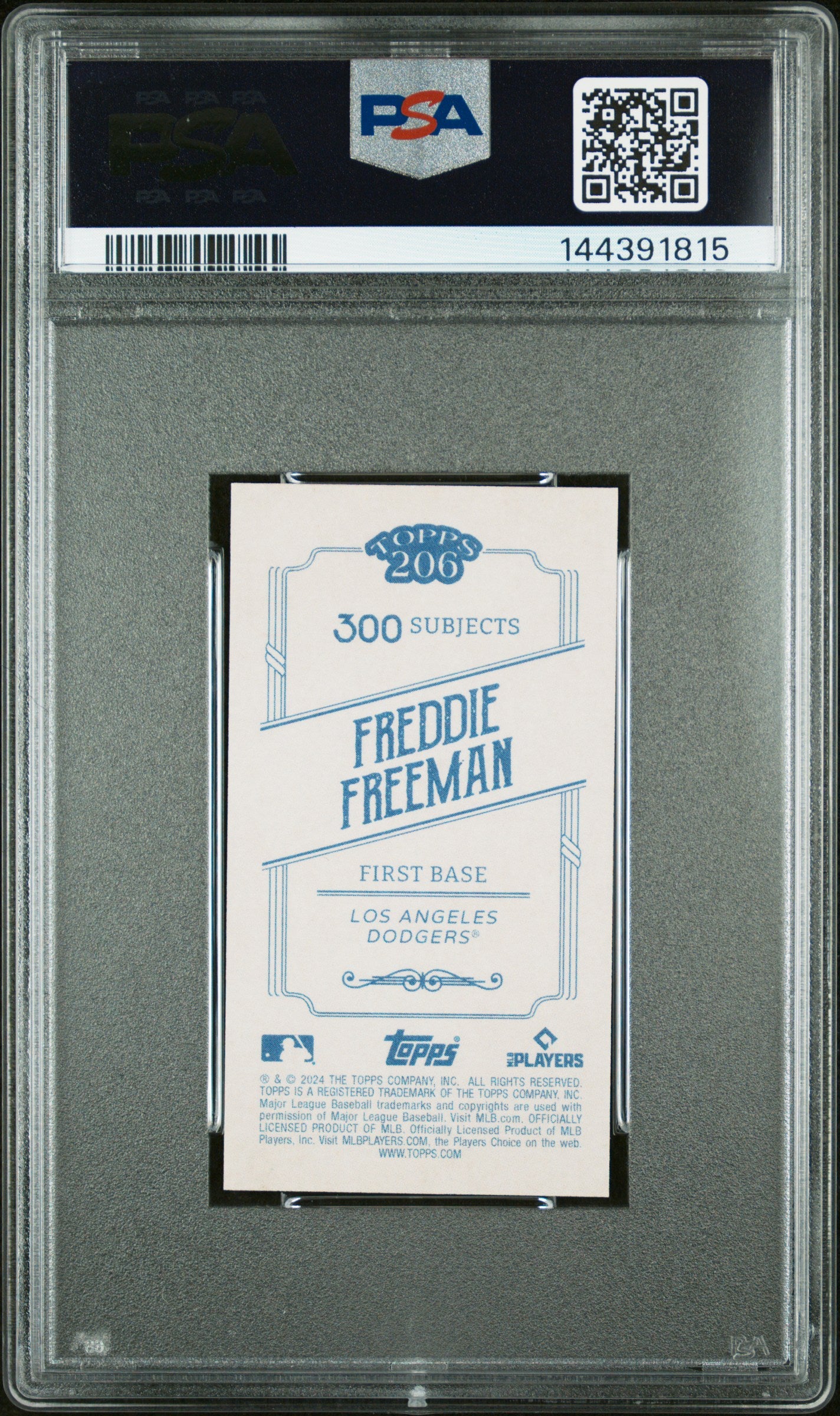 2024 Topps 206 Freddie Freeman PSA 10