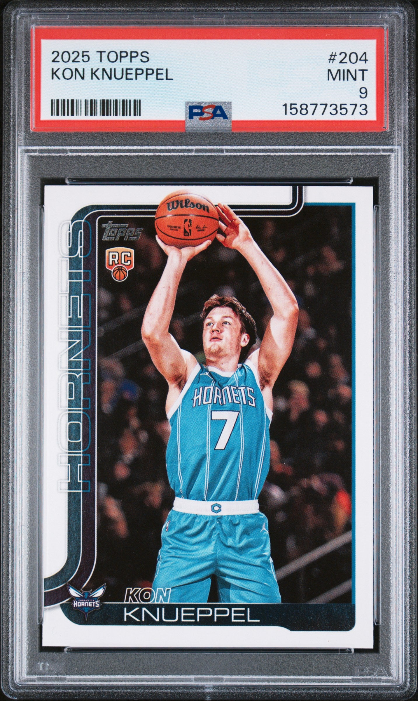 2025 TOPPS 204 KON KNUEPPEL PSA 9 - front