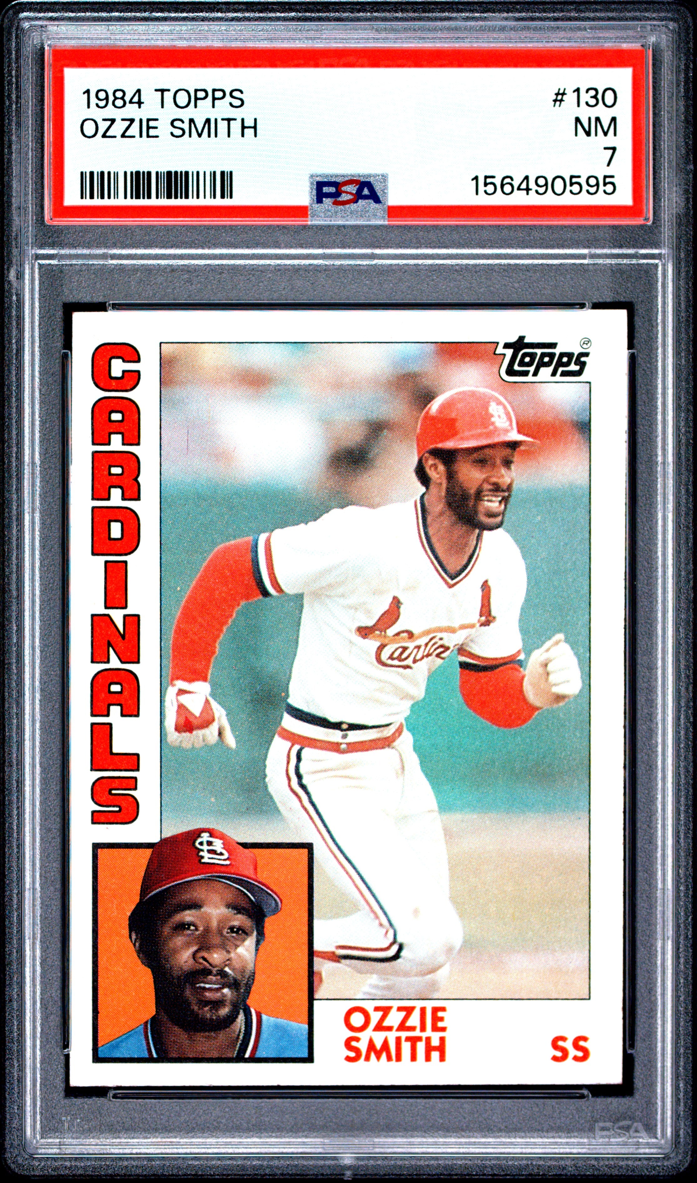 1984 TOPPS 130 OZZIE SMITH PSA 7 - front