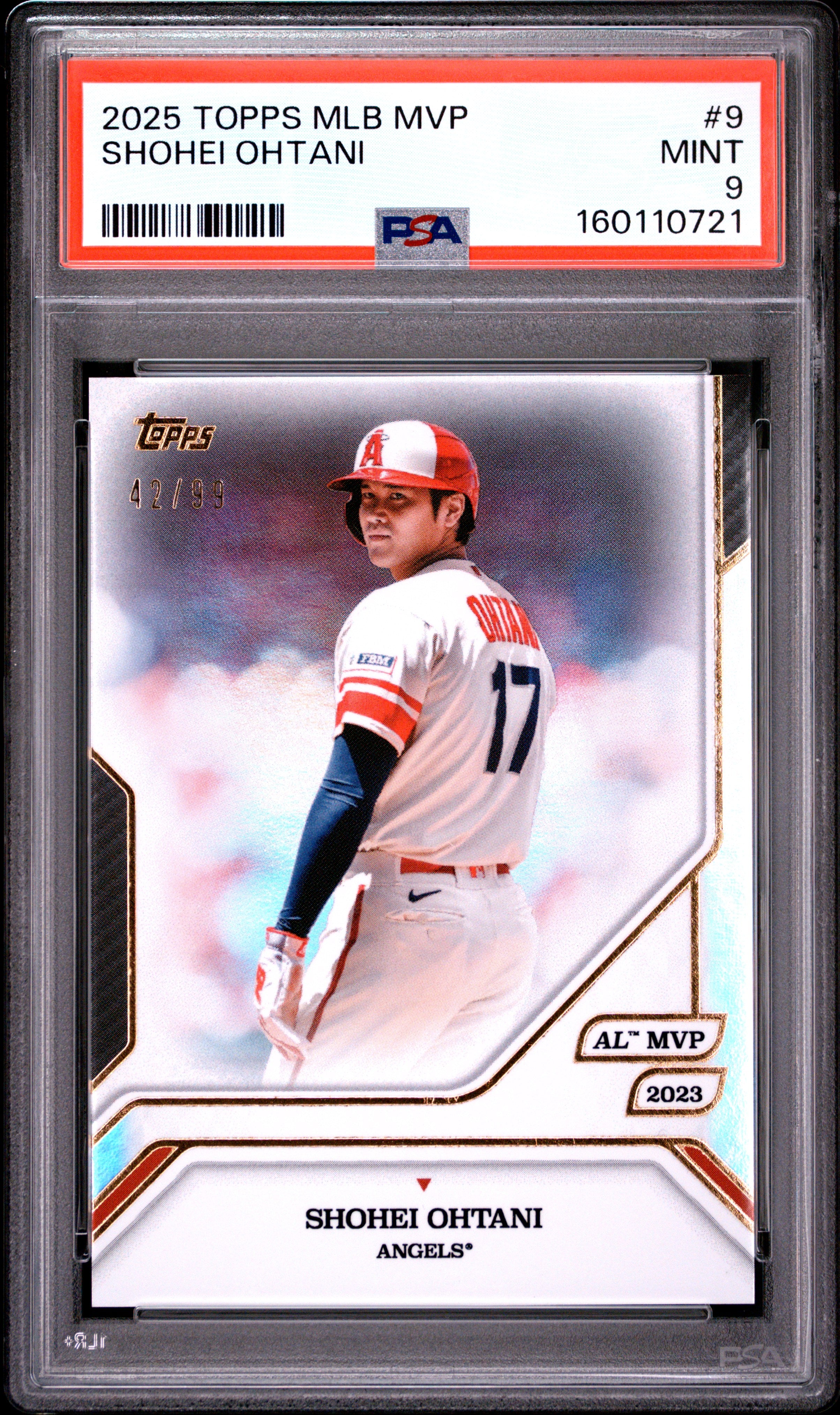 2025 TOPPS MLB MVP COLLECTION 9 SHOHEI OHTANI PSA 9 - front