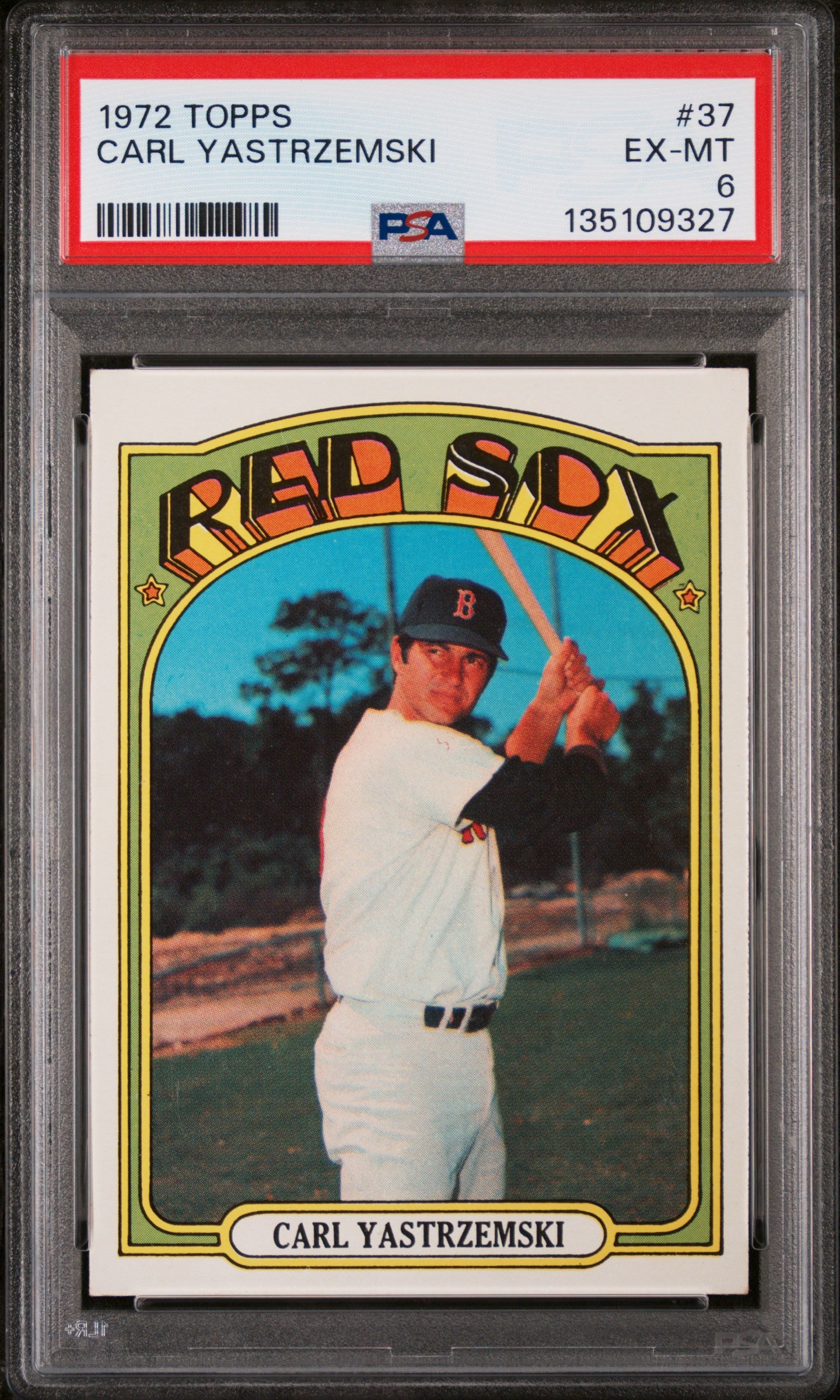 1972 Topps 37 Carl Yastrzemski PSA 6