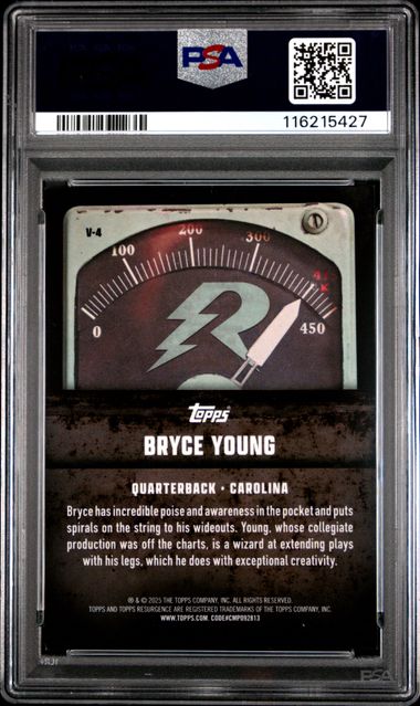 2024 Topps Resurgence Voltaic #V4 Bryce Young, pink Power Surge PSA 10