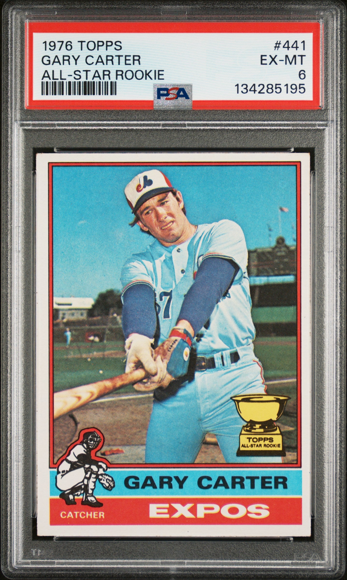 1976 Topps 441 Gary Carter All-Star Rookie PSA 6
