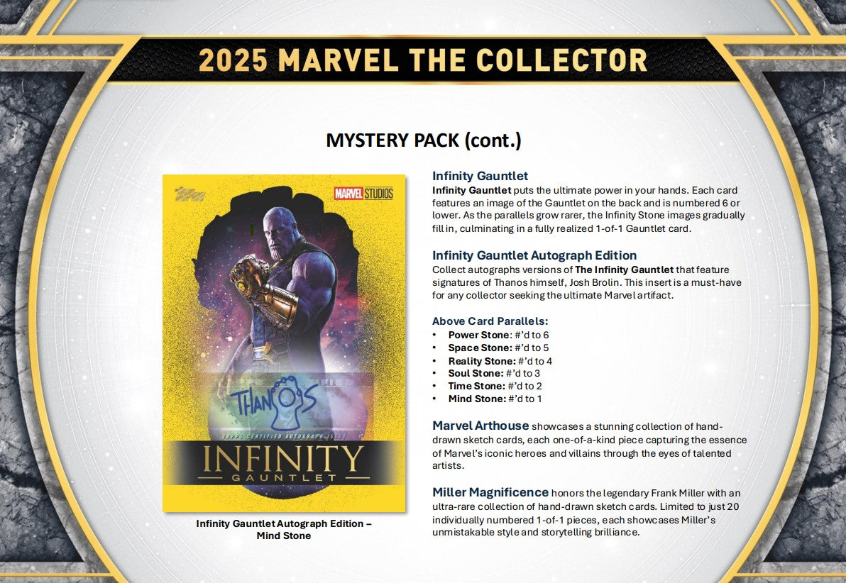 2025 Topps Marvel The Collector Hobby Box