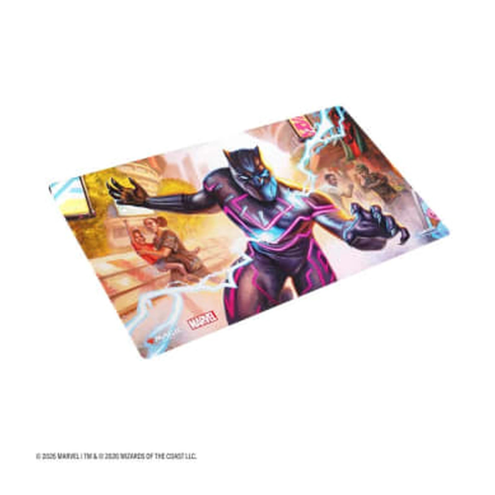 MTG Marvel Super Heroes Shiny Playmat - Striking Black Panther