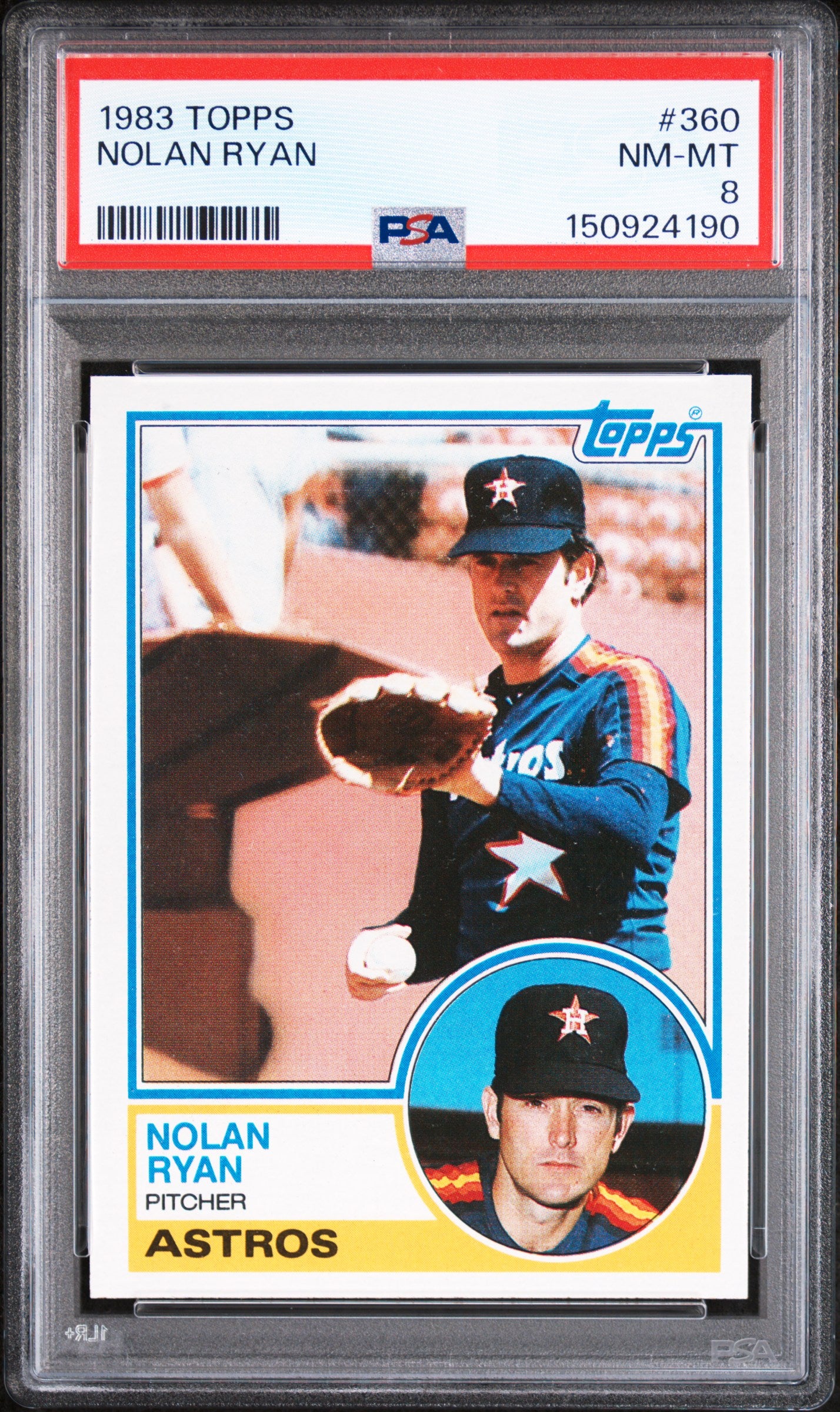 1983 TOPPS 360 NOLAN RYAN PSA 8 - front