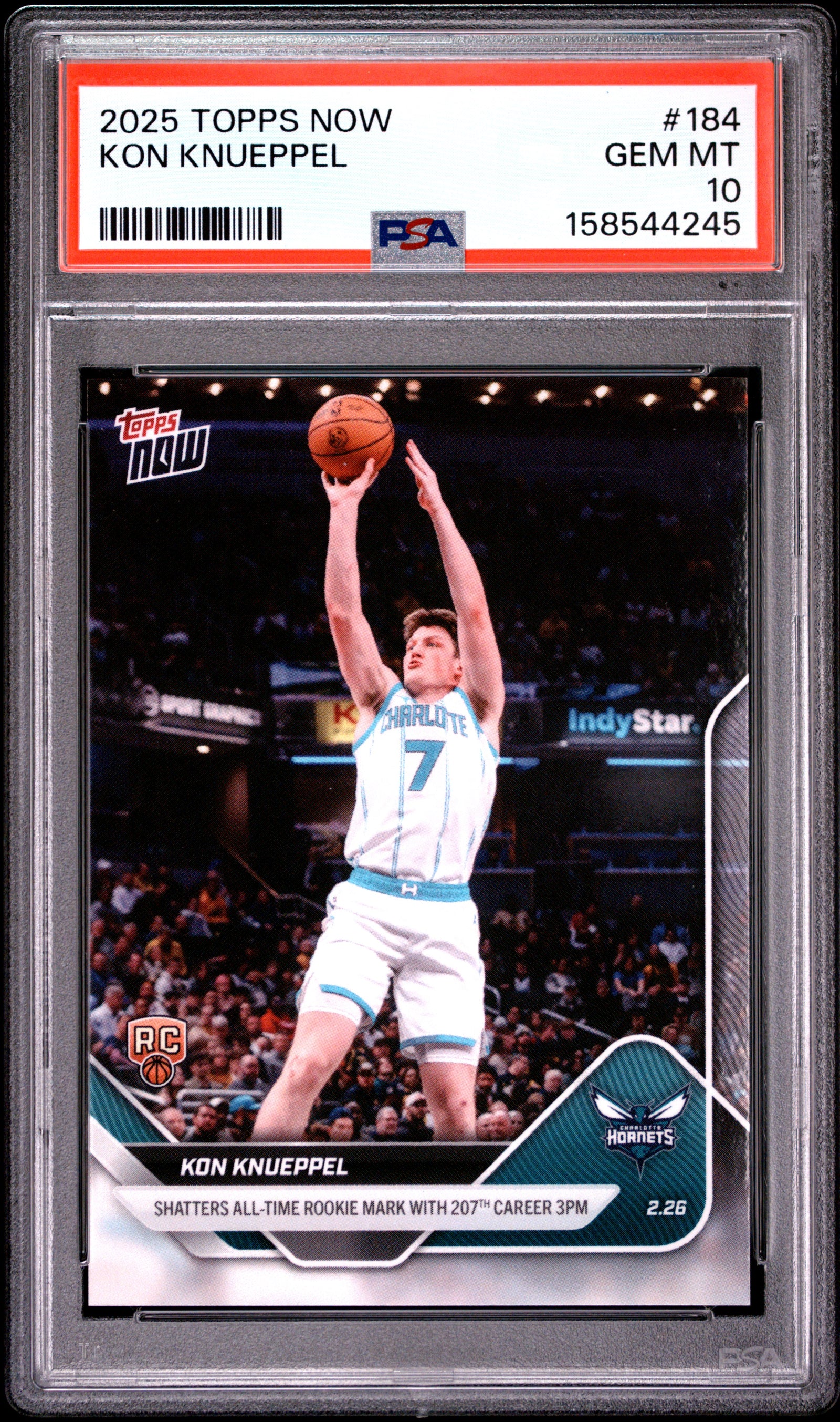 2025 TOPPS NOW 184 KON KNUEPPEL PSA 10 - front