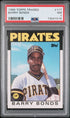 1986 TOPPS TRADED 11T BARRY BONDS PSA 7 - front