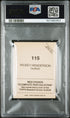 1981 TOPPS STICKERS 115 RICKEY HENDERSON PSA 8 - back