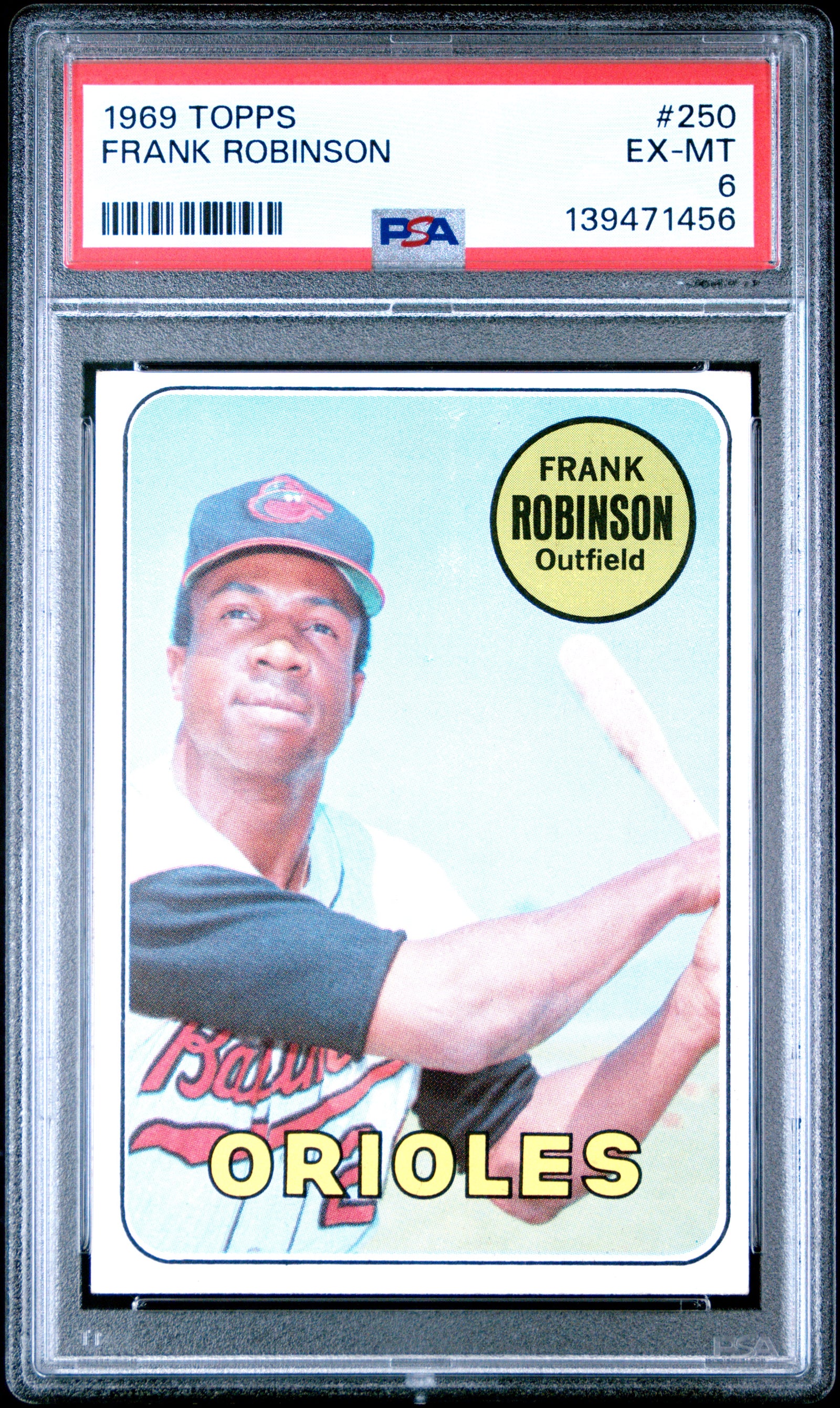 1969 Topps 250 Frank Robinson PSA 6