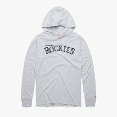 Colorado Rockies Jersey Logo '17 Lightweight Hoodie - Ash / XXL
