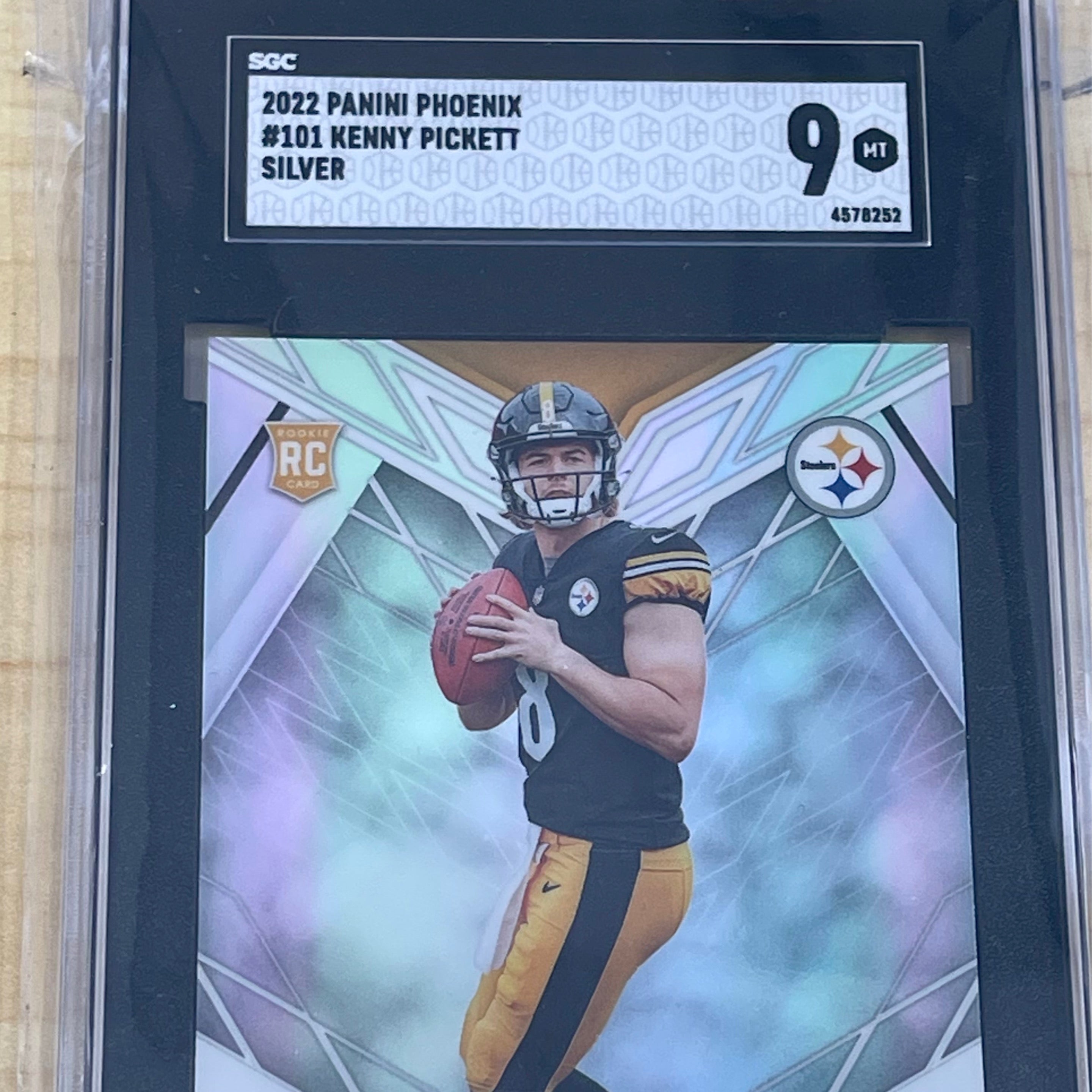 2022 Panini Phoenix Kenny Pickett #101 Silver SGC 9