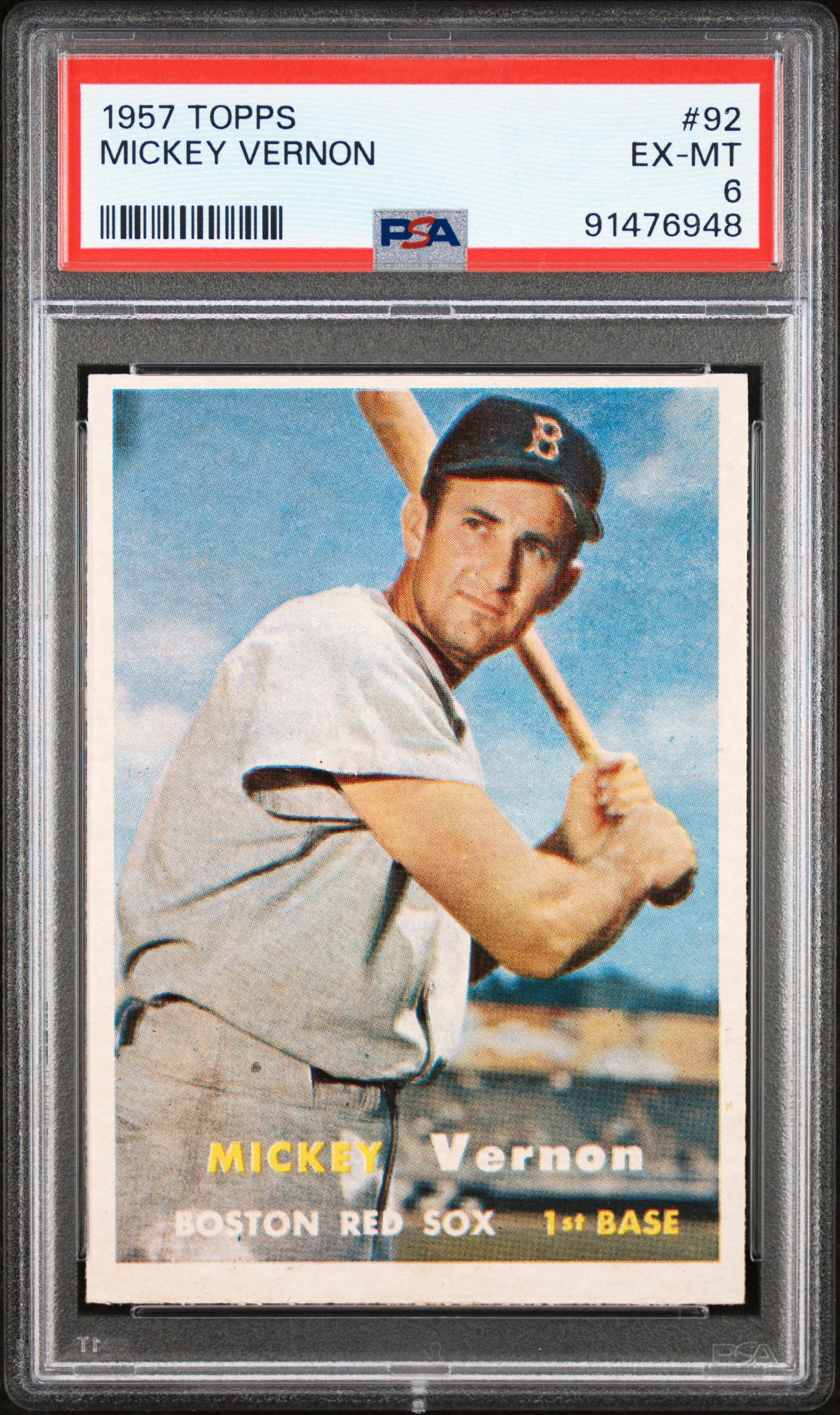 1957 Topps Mickey Vernon PSA 6