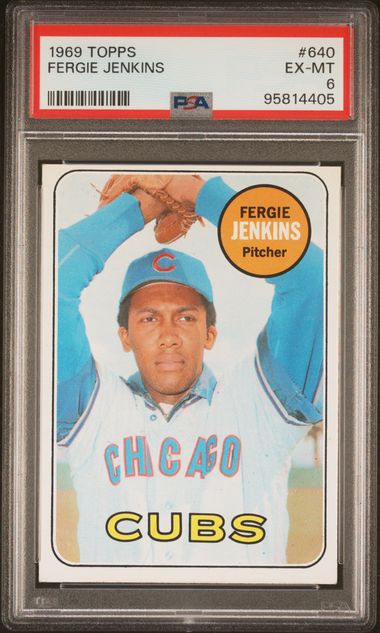 1969 Topps Fergie Jenkins #640 PSA 6