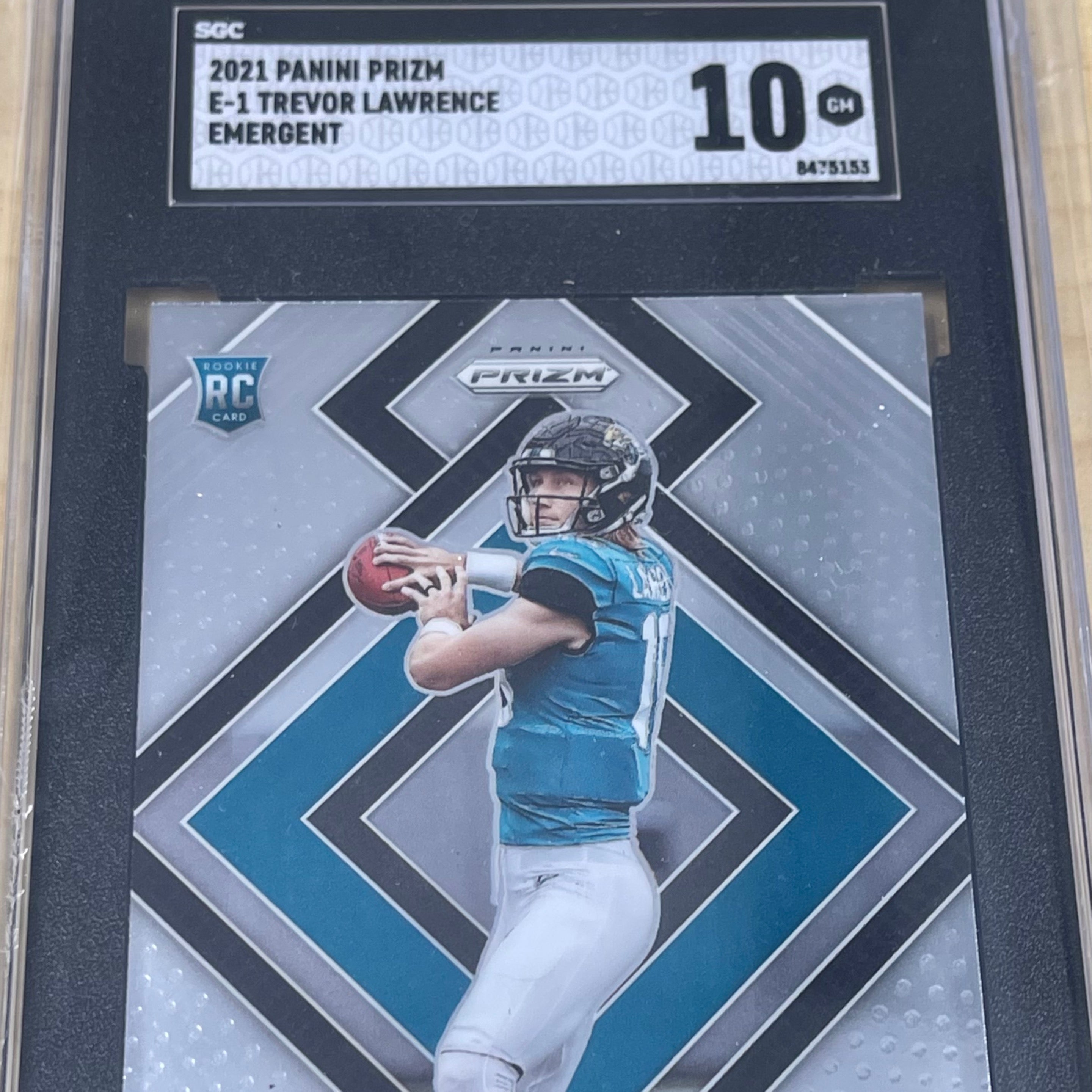 2021 Panini Prizm	Trevor Lawrence E-1  Emergent SGC 10