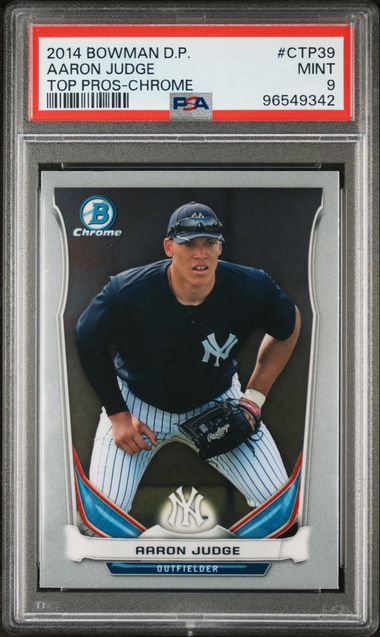2014 Bowman Draft Chrome Top Prospect Aaron Judge #CTP39 PSA 9