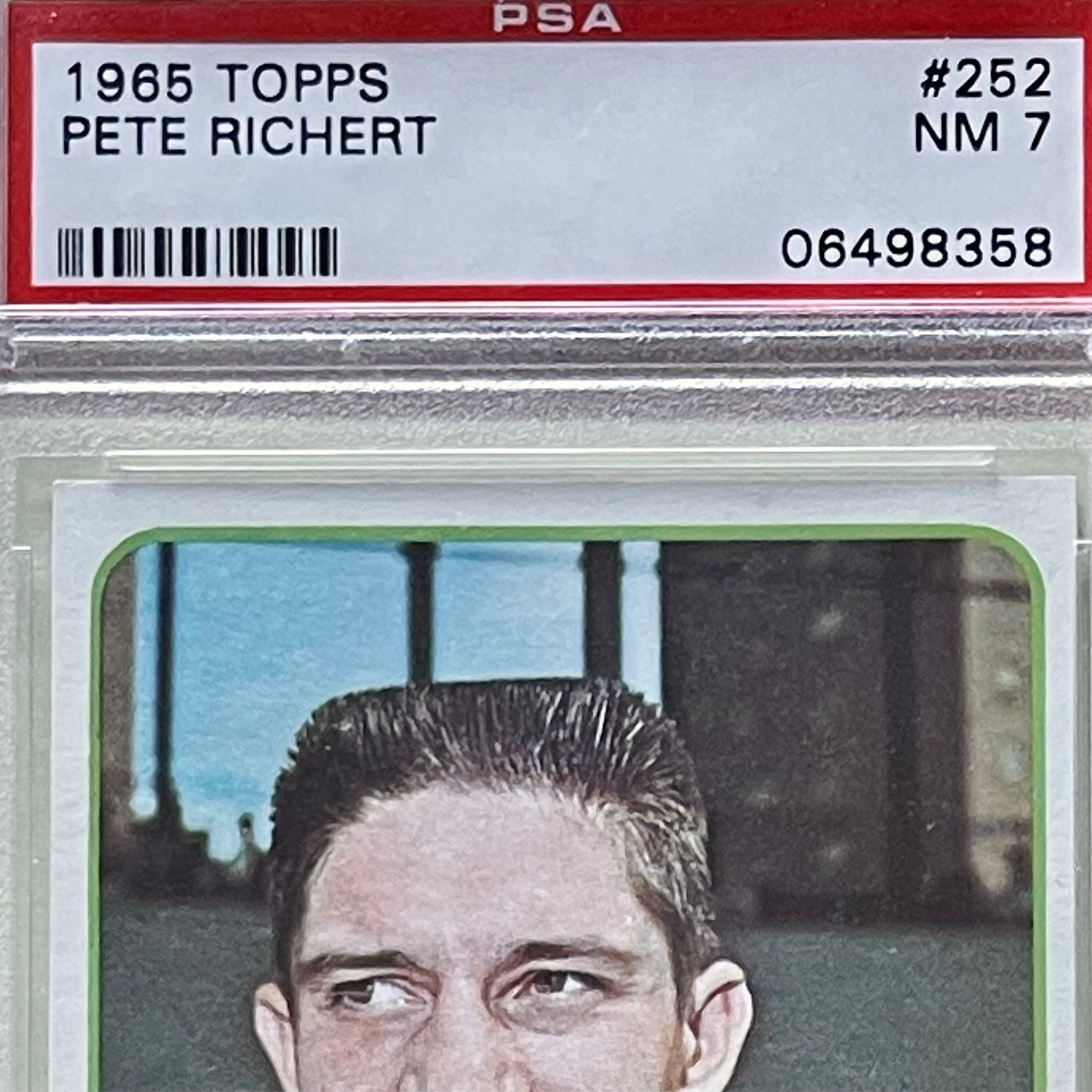 1965 Topps Pete Richert #252 PSA 7 NM