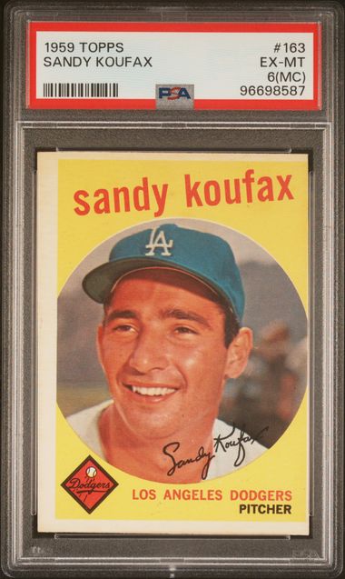 1959 Topps Sandy Koufax #163 PSA 6 MC
