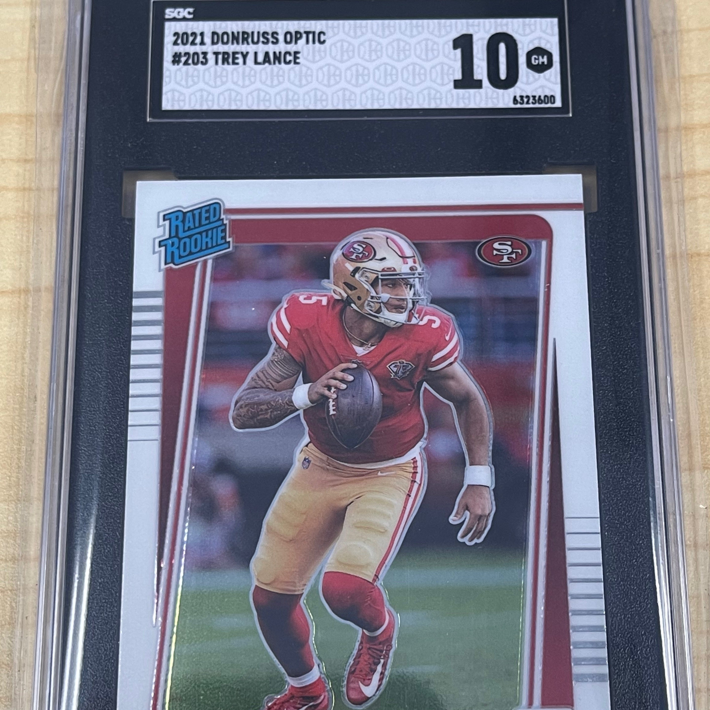 2021 Donruss Optic Trey Lance #203 SGC 10
