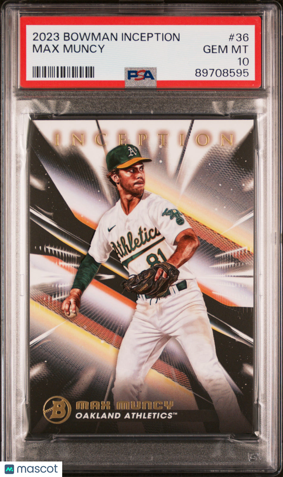 2023 Bowman Inception Max Muncy #36 PSA 10