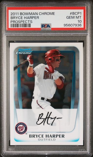 2011 Bowman Prospects Bryce Harper BP1 PSA 10