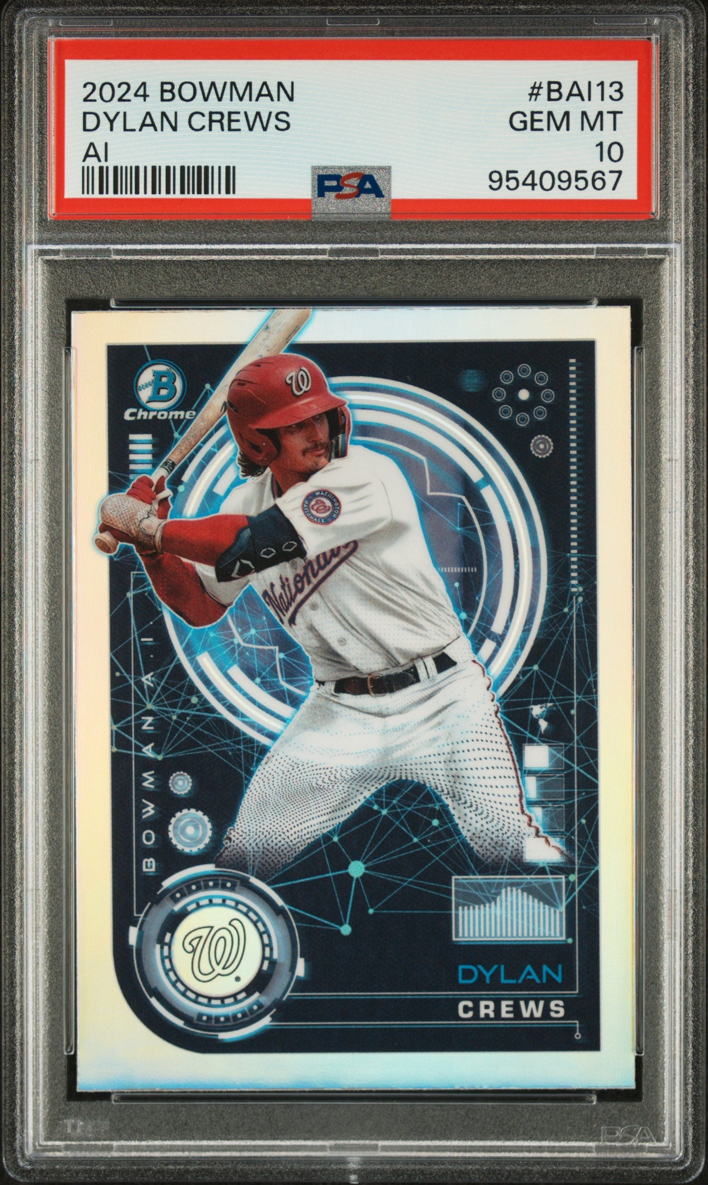 2024 Bowman Dylan Crews AI PSA 10