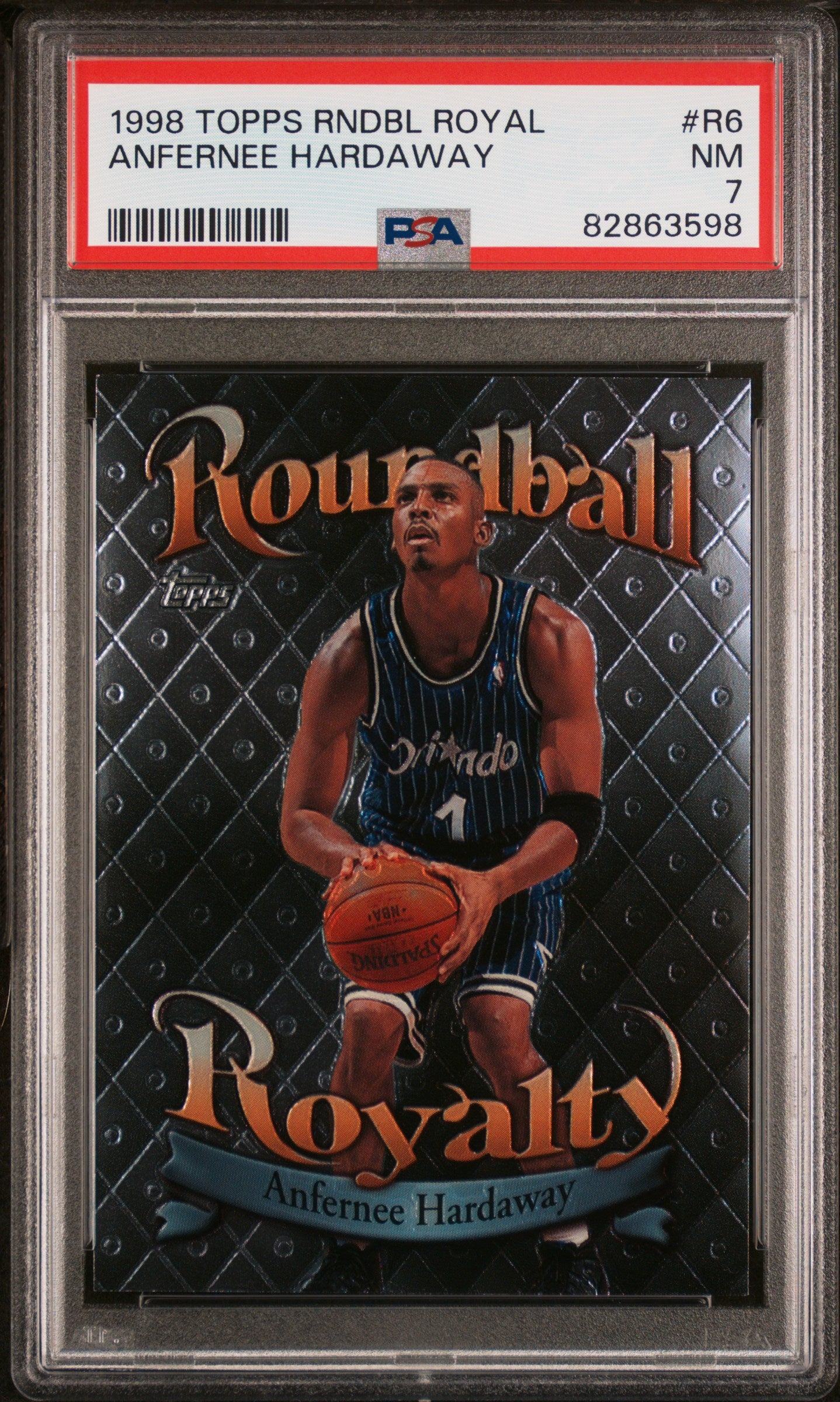 1998 Topps Anfernee Hardaway Roundball Royalty #R6 PSA 7