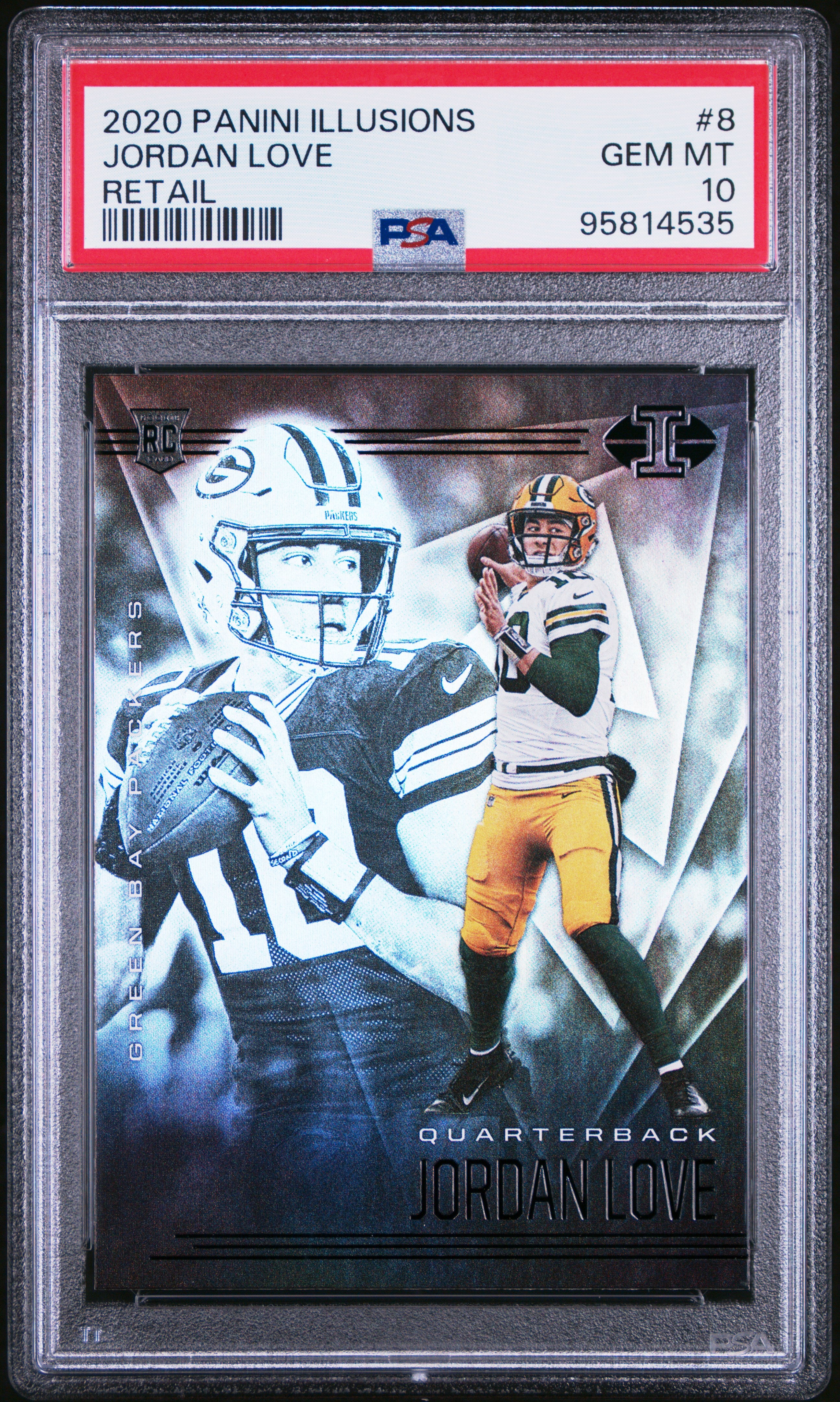 2020 Panini Illusions Retail Jordan Love #8 PSA 10