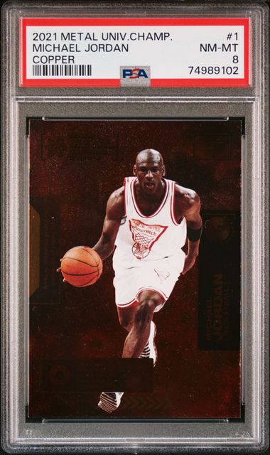 2021 Metal Universe Michael Jordan Champions #1 PSA 8