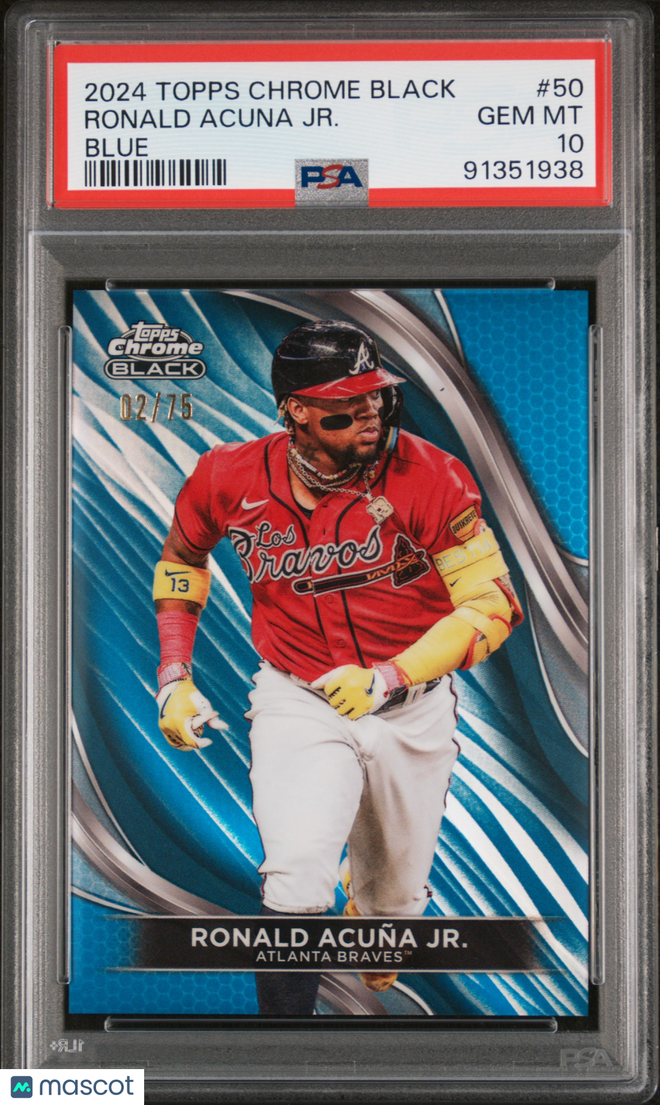 2024 Topps Chrome Black Ronald Acuna JR. #50 PSA 10