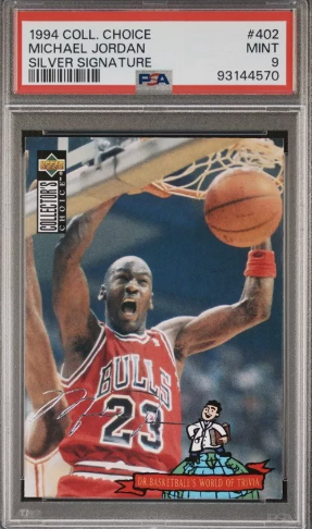 1994 Collector's Choice Michael Jordan #402 PSA 9