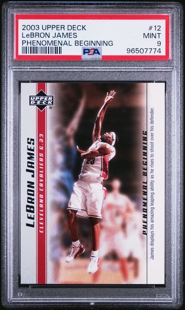 2003 Upper Deck Lebron James Phenomenal #12 PSA 9