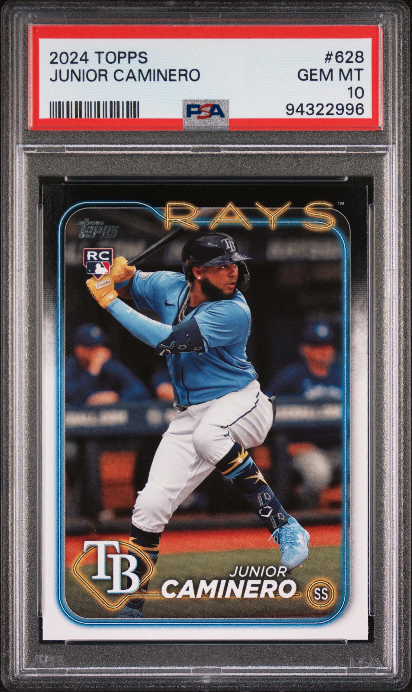 2024 Topps Junior Caminero #628 PSA 10