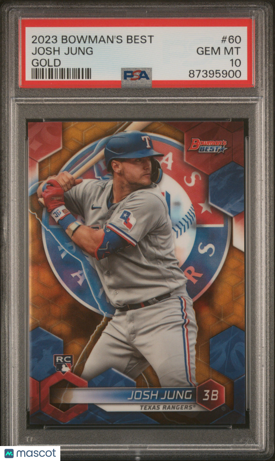 2023 Bowman's Best Josh Jung #60 GOLD PSA 10