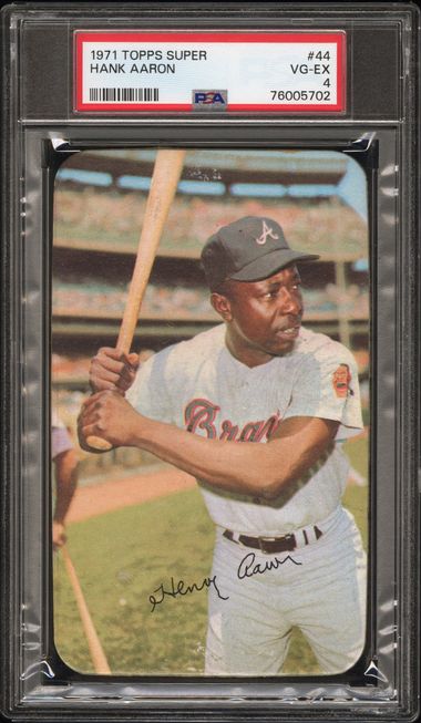 1971 Topps Super Hank Aaron #44 PSA 4