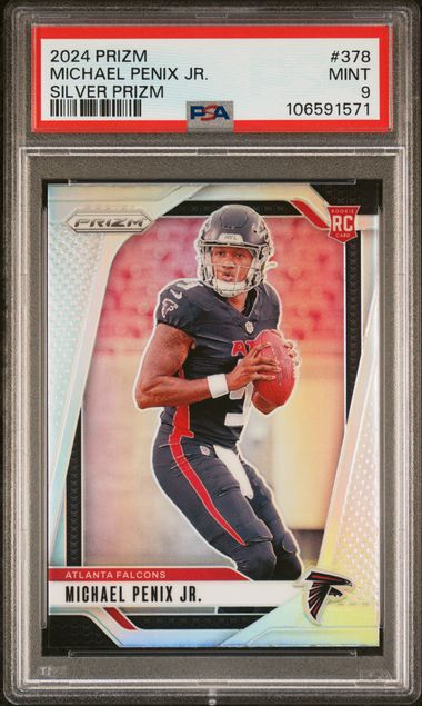 2024 Panini Michael Penix Silver Prizm #378 PSA 9